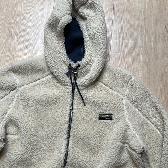 L.L BEAN Women's Mountain Pile Fleece Hoodie, SIZE XL NEW - Picture 7 of 10